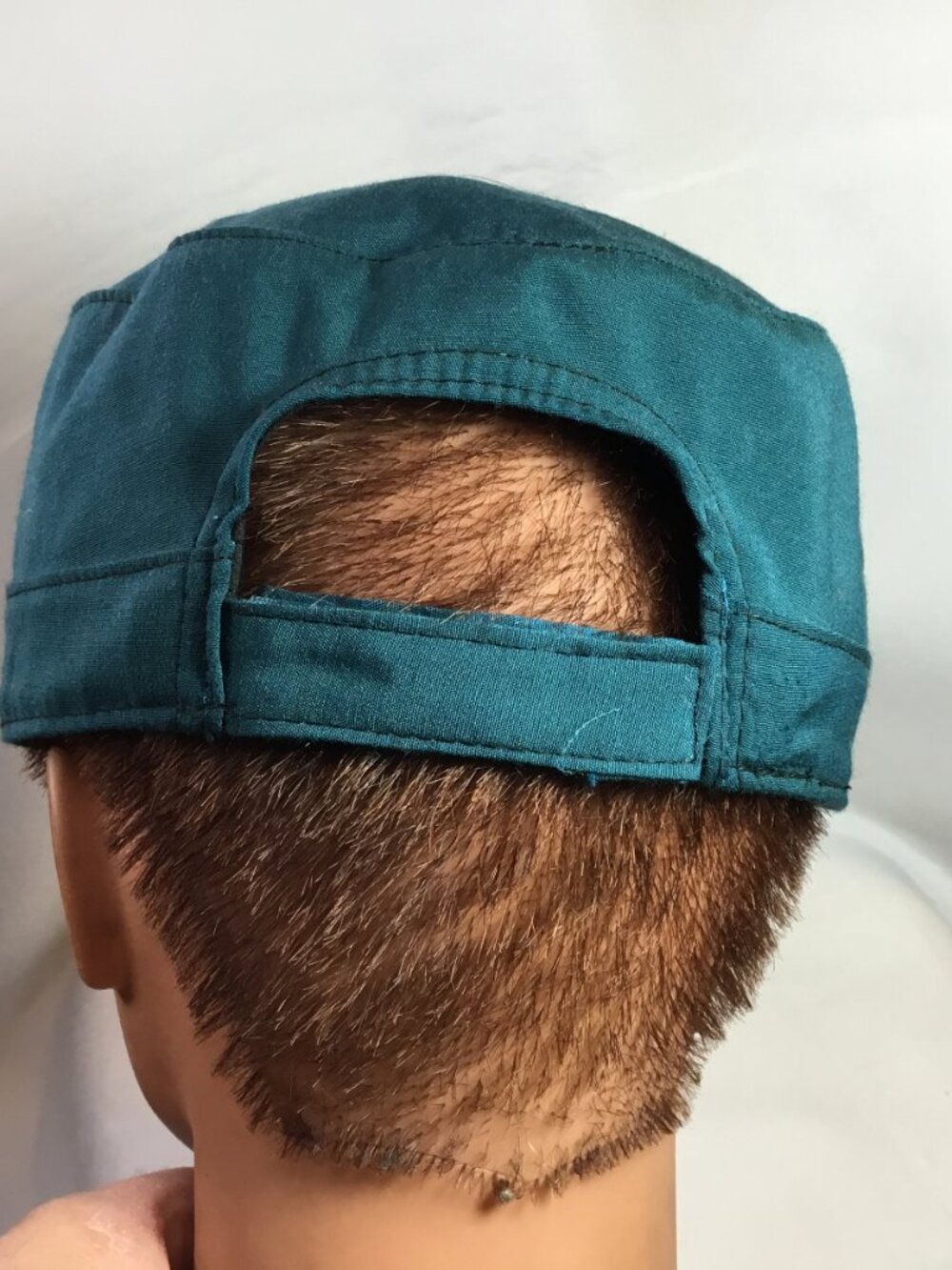 Pistil Women's Cadet Military Cap Cream Teal Blue Adjustable One Size - Picture 3 of 7